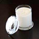 100% Soy Candle 12.25oz Libbey Status Jar with flat glass lid